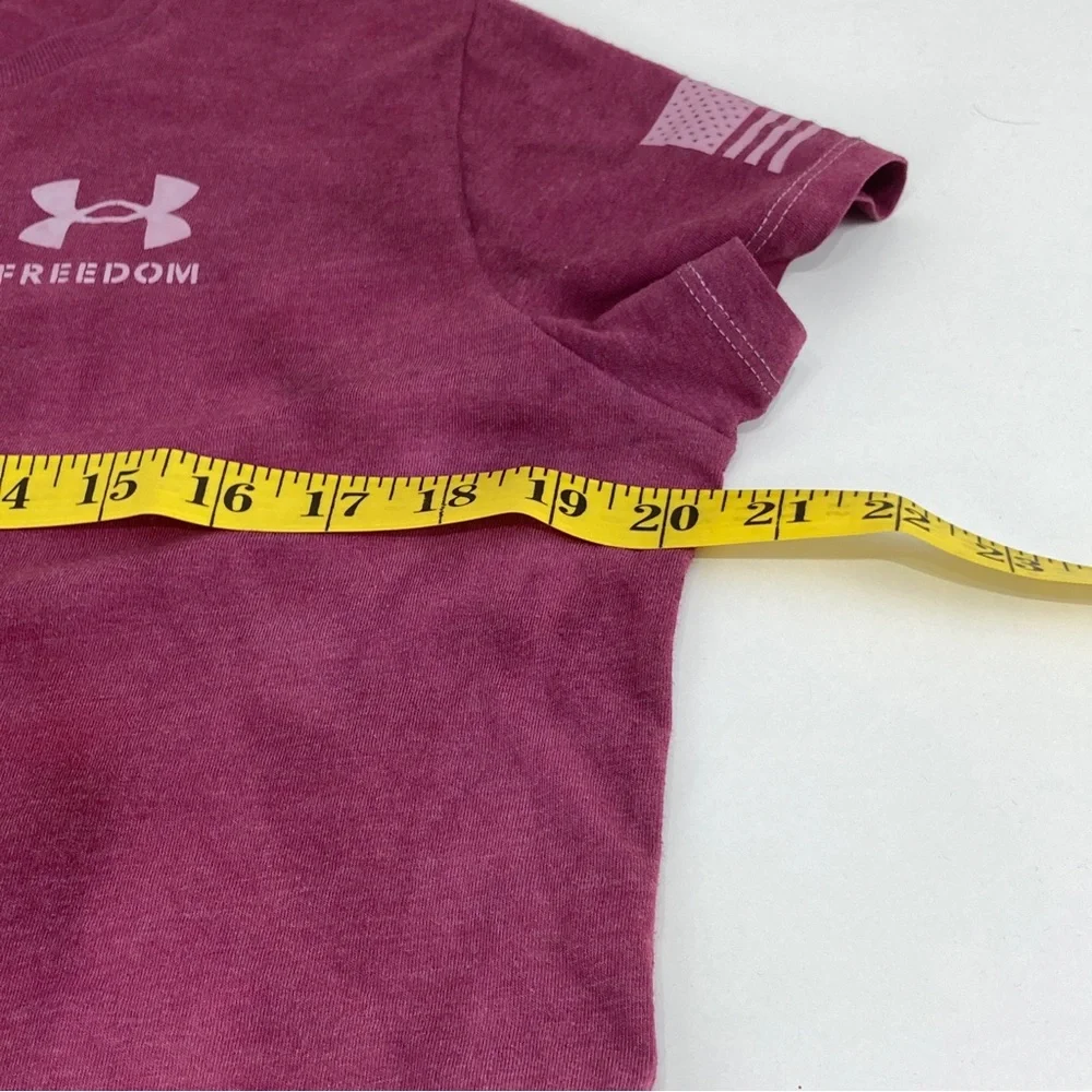 Under Armour Girls' UA Freedom Flag Foil tyedye T-Shirt YXL